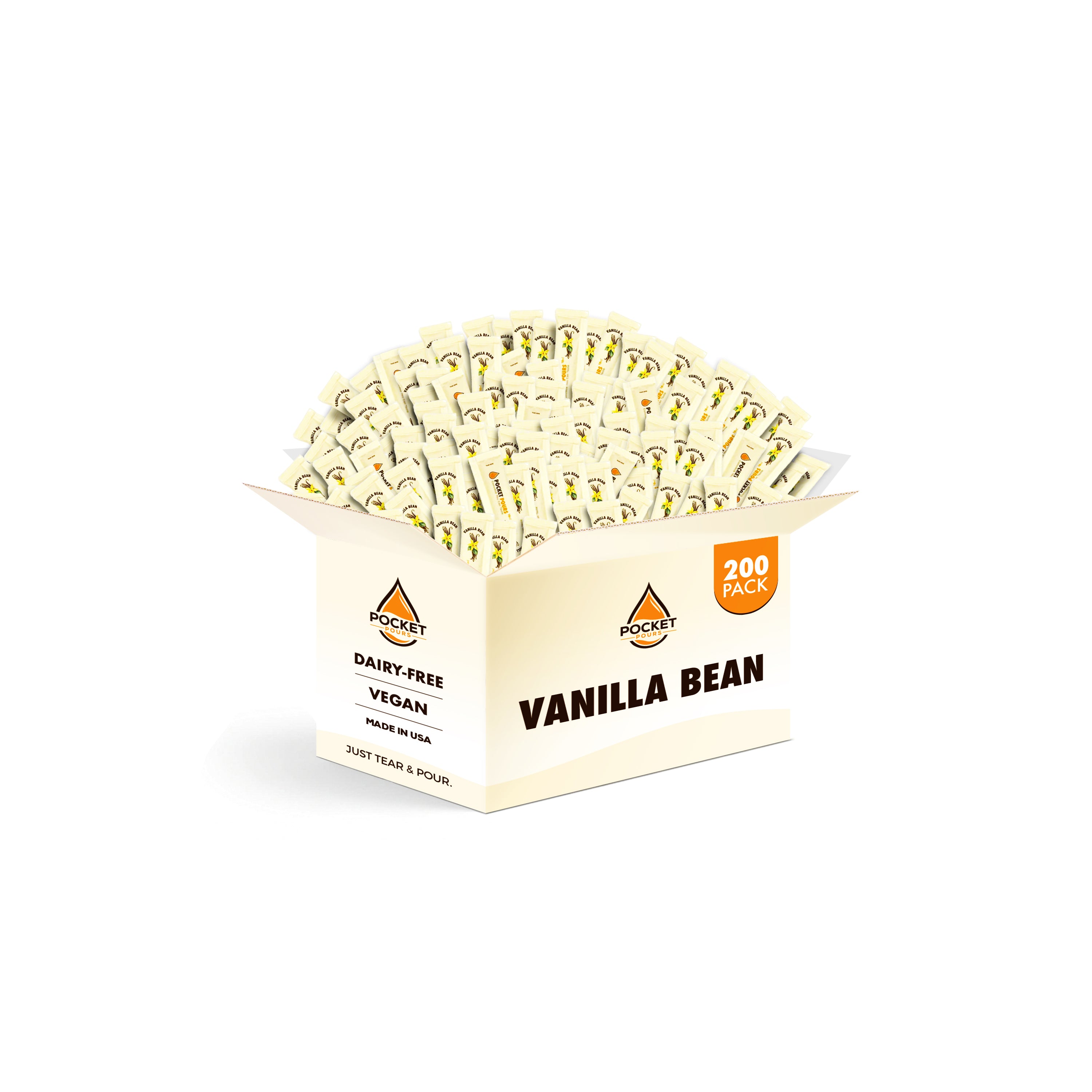 Pocket Pours Vanilla Bean 10mL Syrup Packets