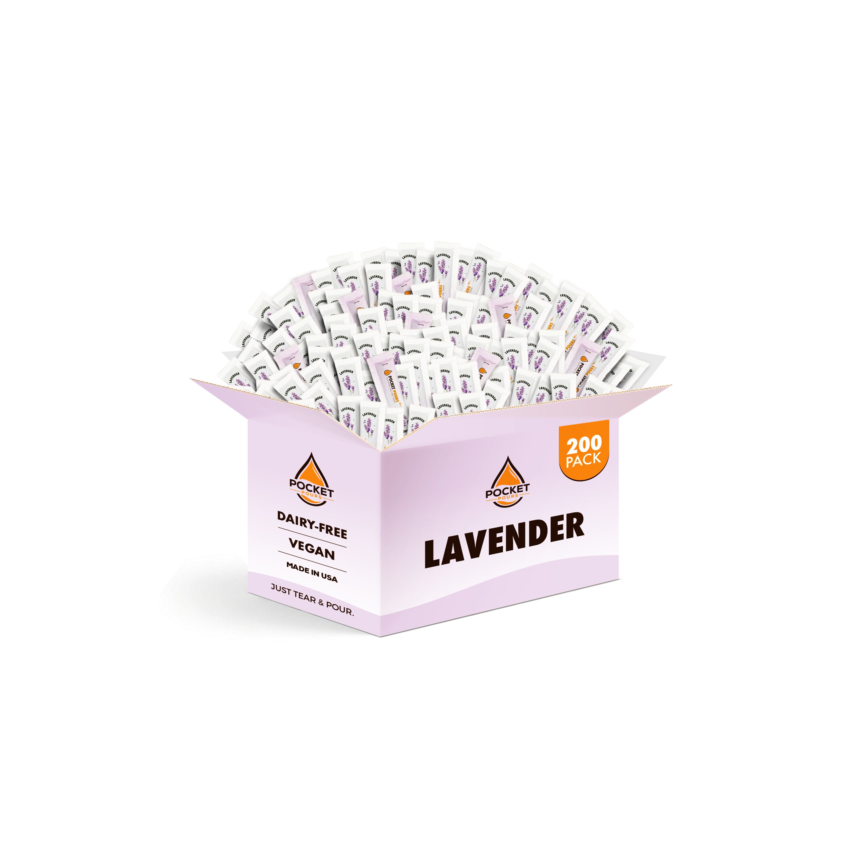 Pocket Pours Lavender Syrup Packets - 10mL Single-Serve