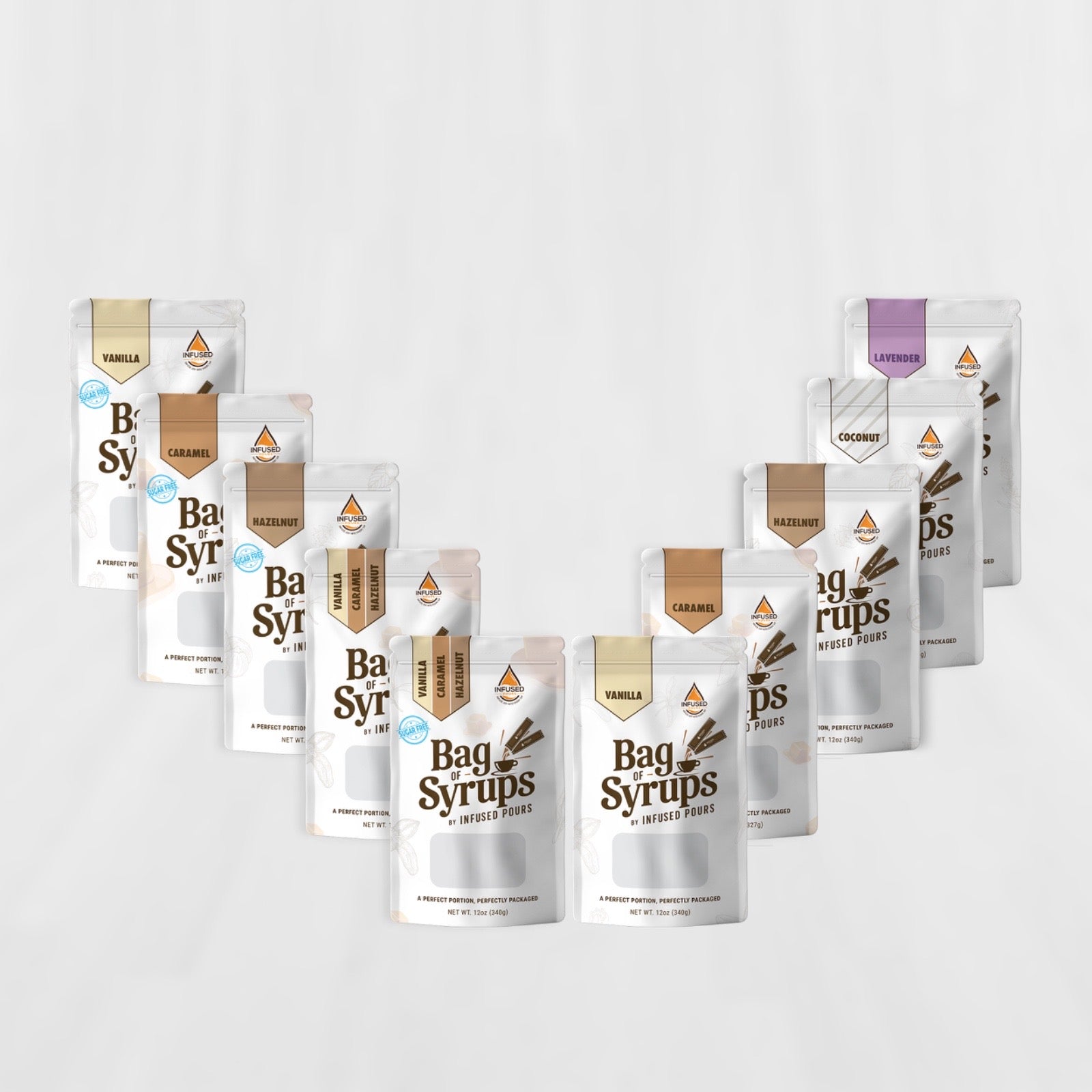 Pocket Pours Sugar Free Variety Coffee Syrup Packets