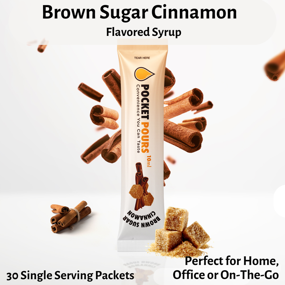 Pocket Pours Brown Sugar Cinnamon Syrup Packets - 10mL