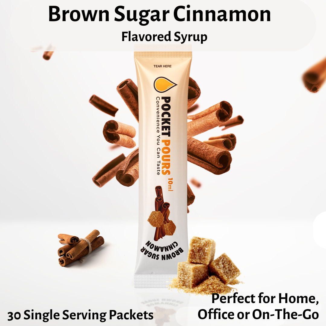 Pocket Pours Brown Sugar Cinnamon Syrup Packets - 10mL