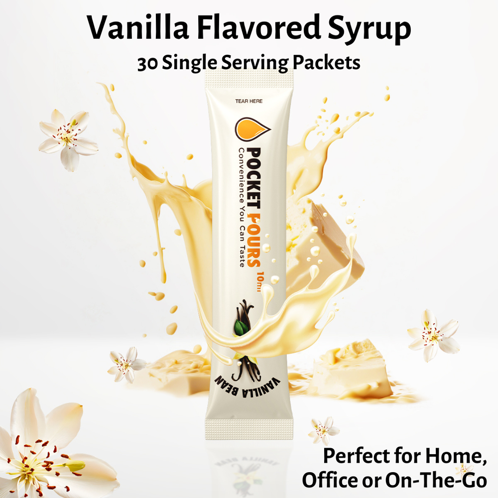 Pocket Pours Vanilla Bean 10mL Syrup Packets