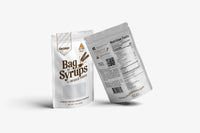 Resealable Bag of Syrups by infused pours containing 30 coconut syrup packets