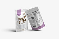 Resealable Bag of Syrups containing 30 lavender syrup packets