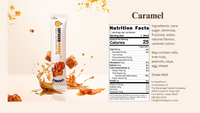 Nutritional facts for caramel syrup packets